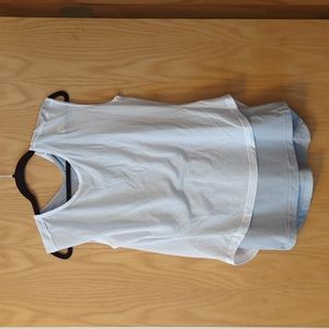 Adidas 2 Layer Tank NWT S White and Gray